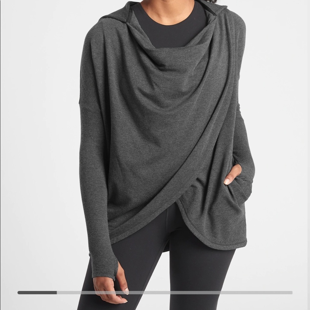 Athleta purana sweatshirt wrap size small
